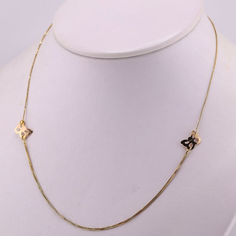 Gargantilla Mariposas 14k 2.4g